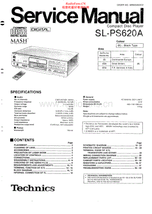 Technics-SLPS620A-cd-sm(1) 维修电路原理图.pdf