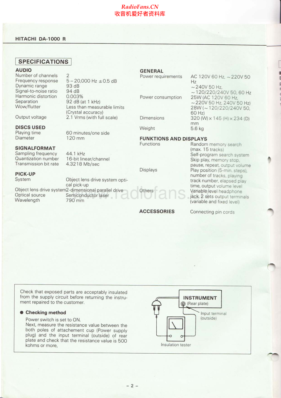 Hitachi-DA1000R-cd-sm 维修电路原理图.pdf_第2页