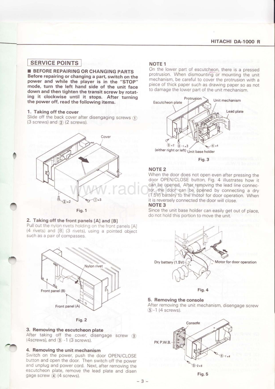 Hitachi-DA1000R-cd-sm 维修电路原理图.pdf_第3页