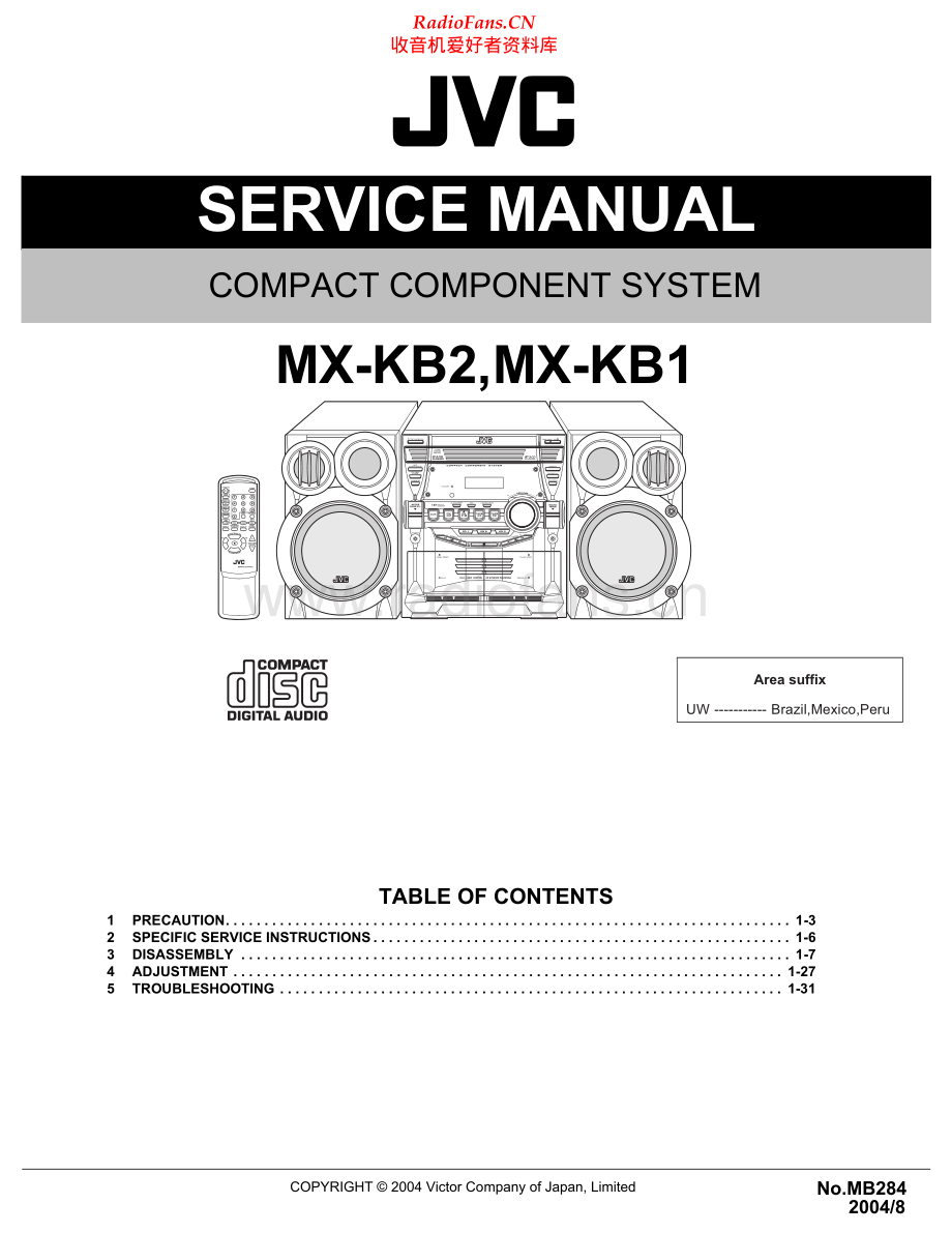 JVC-MXKB2-cs-sm 维修电路原理图.pdf_第1页