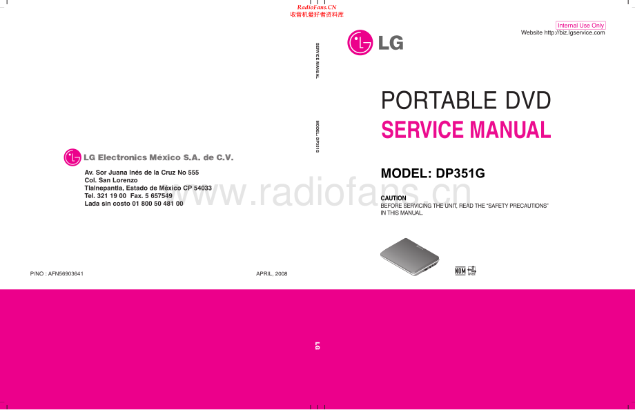 LG-DP351G-dvd-sm 维修电路原理图.pdf_第1页