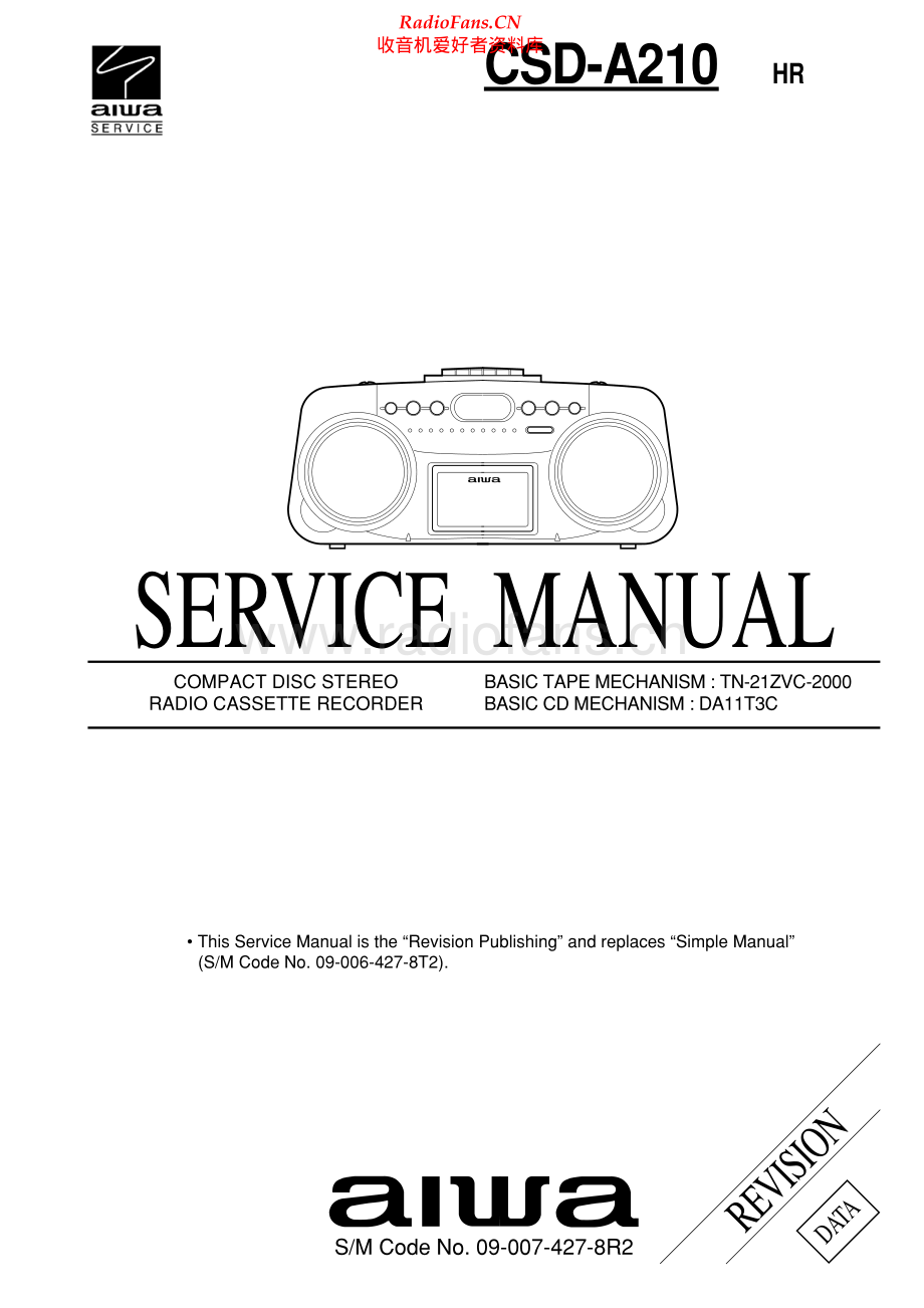 Aiwa-CSDA210-pr-sm1维修电路原理图.pdf_第1页