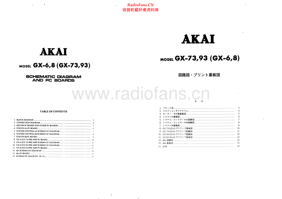 Akai-GX8-tape-sch维修电路原理图.pdf_第1页