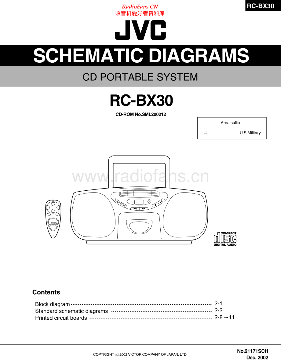 JVC-RCBX30-cs-sch 维修电路原理图.pdf_第1页