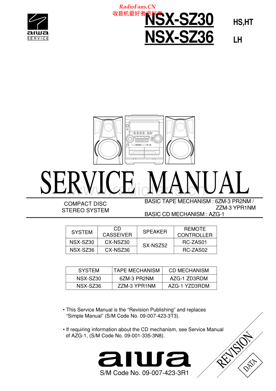 Aiwa-NSXSZ30-cs-sm维修电路原理图.pdf_第1页