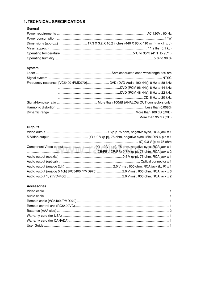 Marantz-VC4400-cd-sm 维修电路原理图.pdf_第3页