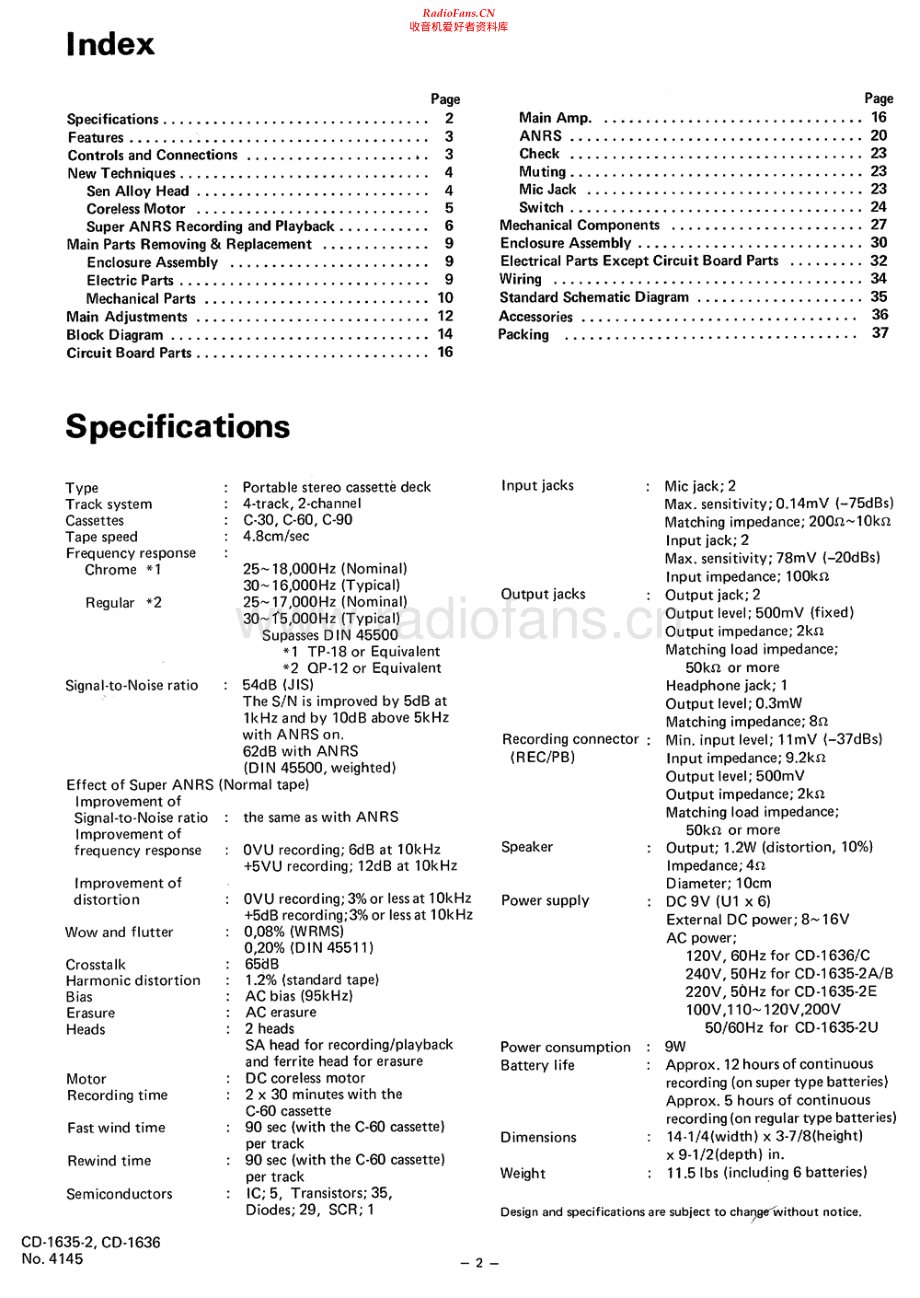 JVC-CD1636-tape-sm 维修电路原理图.pdf_第2页