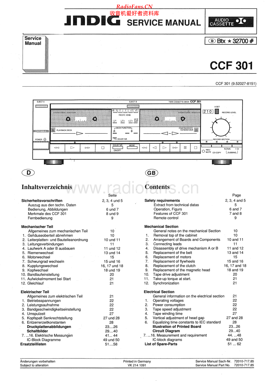 Grundig-CCF301-tape-sch维修电路原理图.pdf_第1页