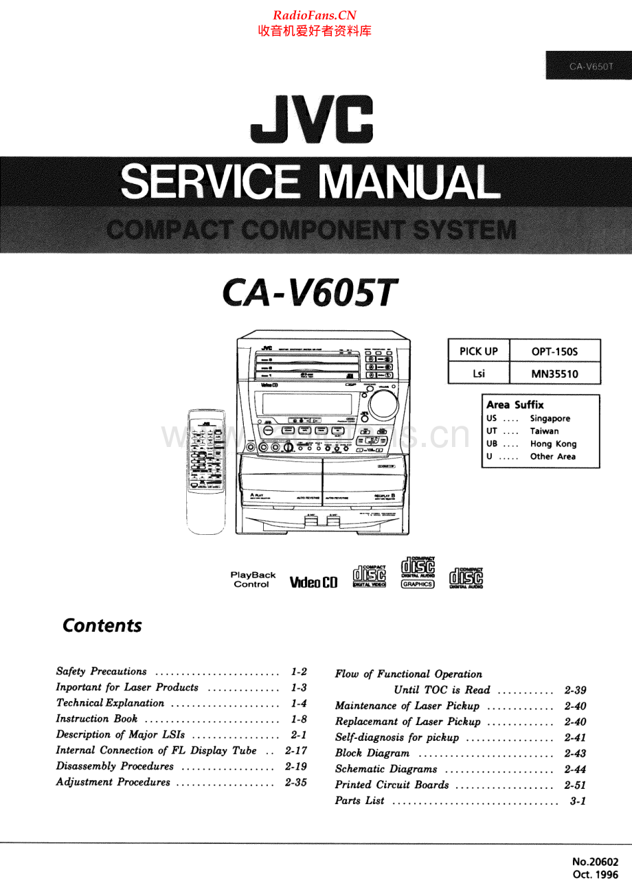 JVC-CAV605T-cs-sm 维修电路原理图.pdf_第1页