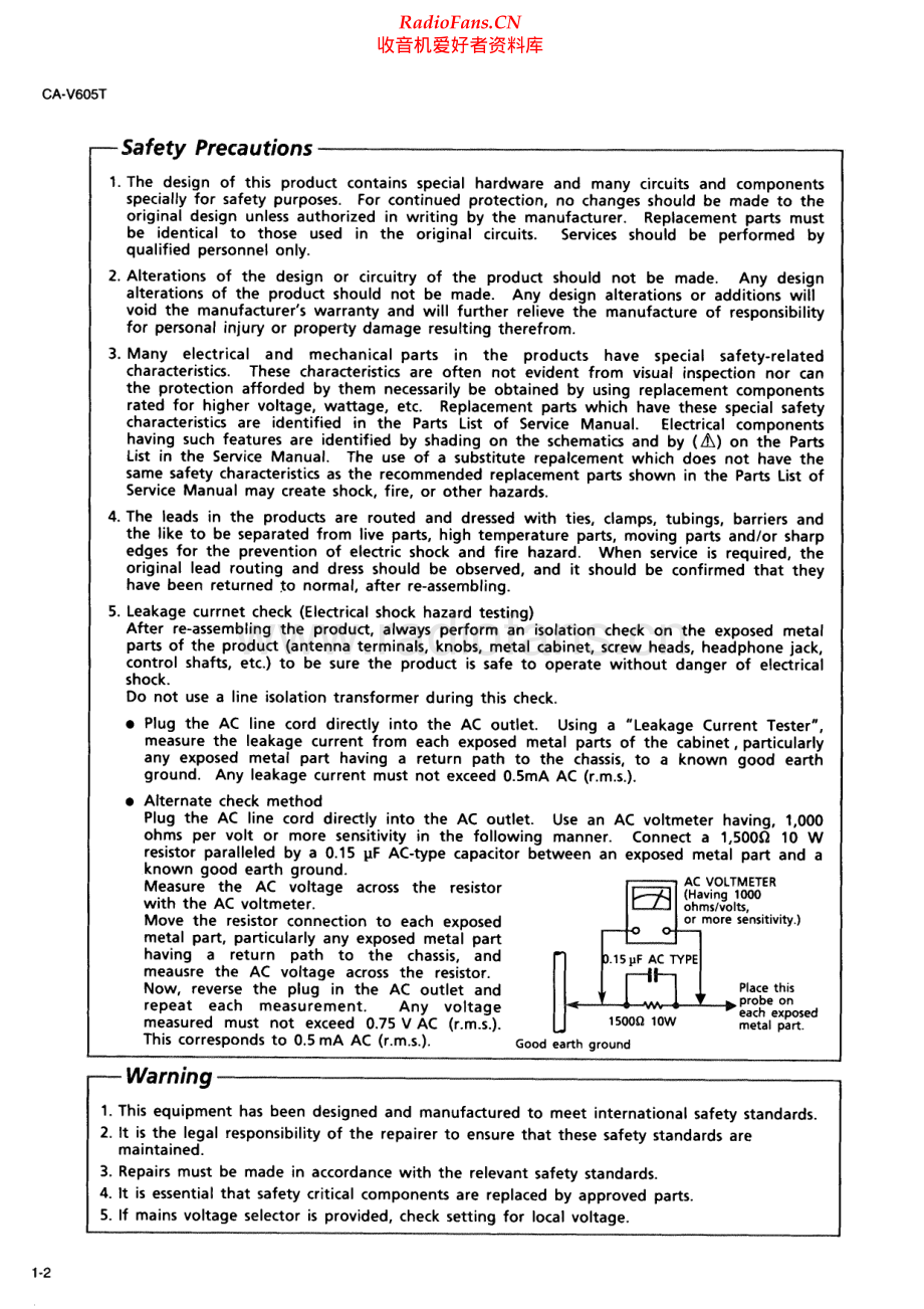 JVC-CAV605T-cs-sm 维修电路原理图.pdf_第2页