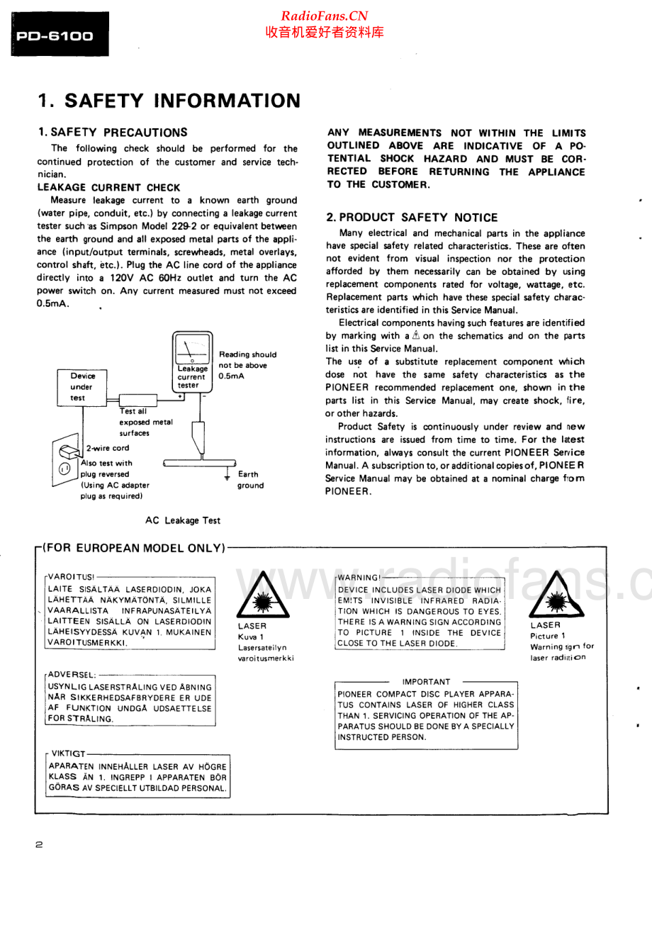 Pioneer-PD6100S-cd-sm 维修电路原理图.pdf_第2页