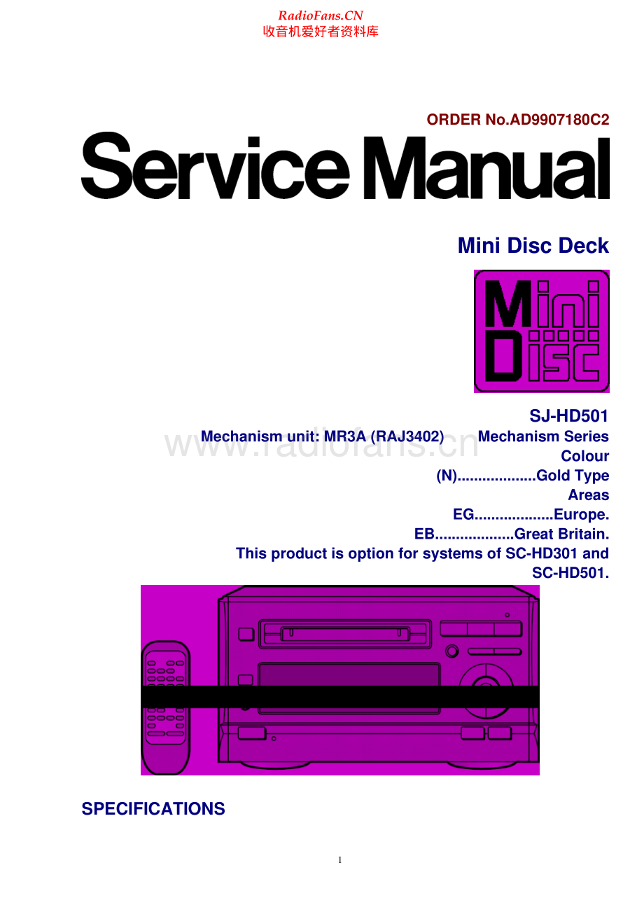 Technics-SJHD501-md-sm 维修电路原理图.pdf_第1页