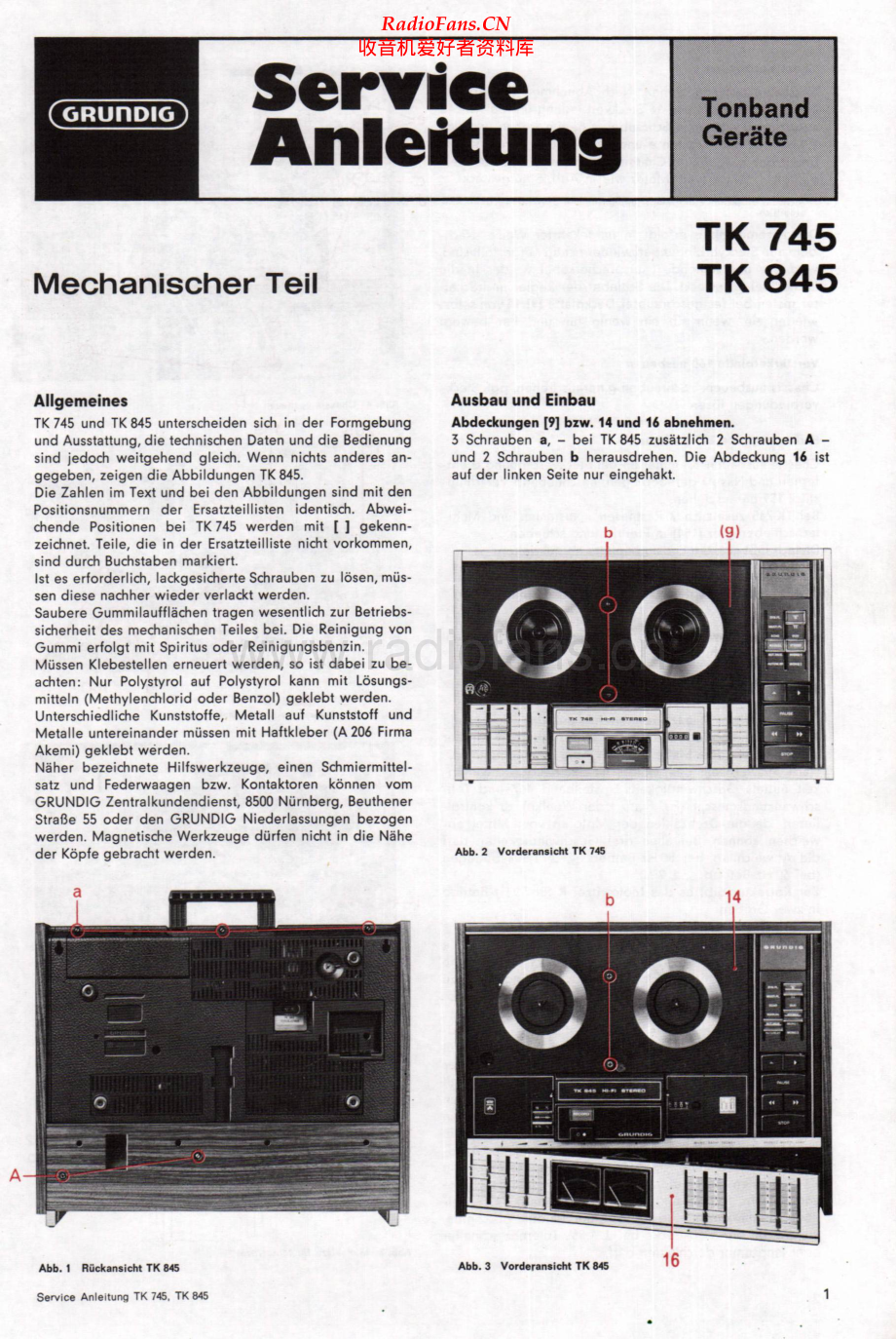 Grundig-TK845-tape-sm维修电路原理图.pdf_第1页