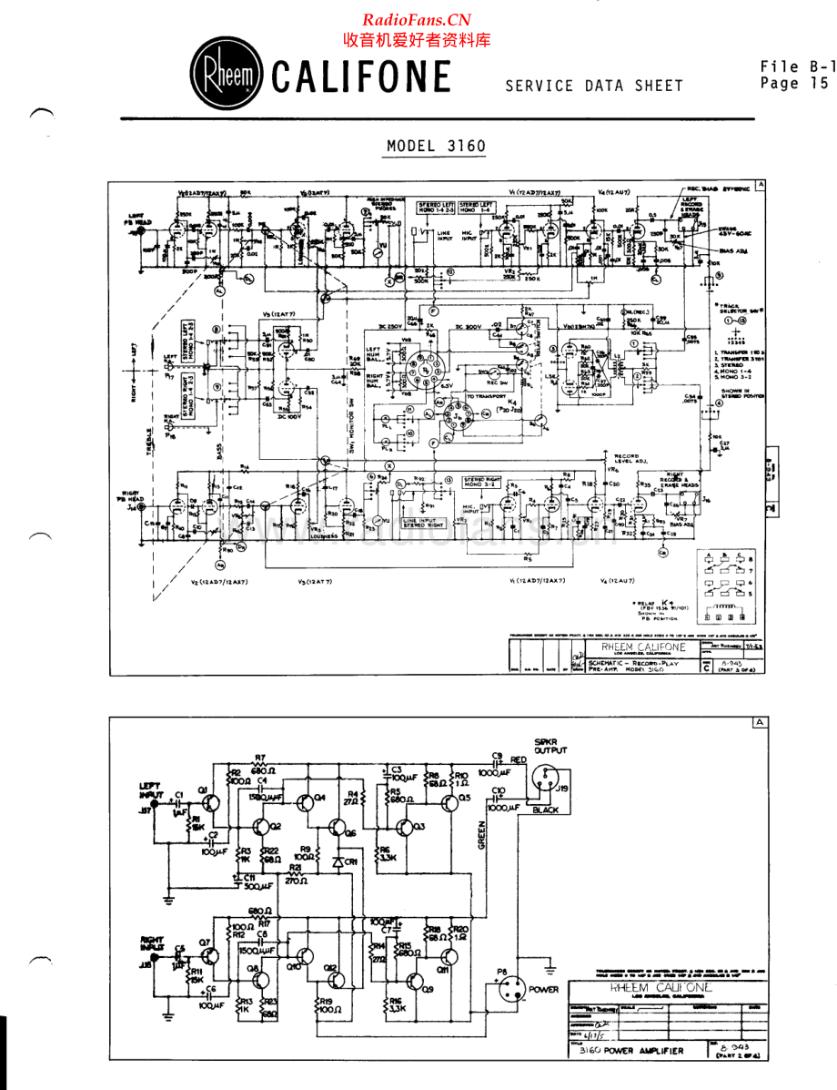 Califone-3160-tape-sch维修电路原理图.pdf_第1页