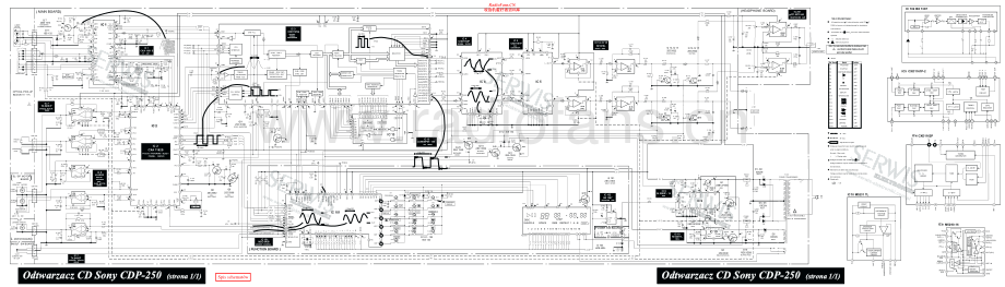 Sony-CDP250-cd-sch 维修电路原理图.pdf_第1页