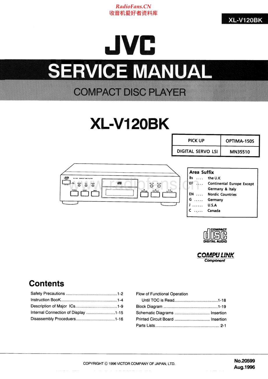 JVC-XLV120BK-cd-sm 维修电路原理图.pdf_第1页