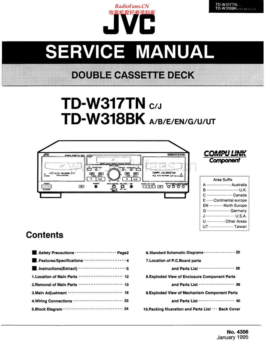 JVC-TDW318BK-tape-sm 维修电路原理图.pdf_第1页