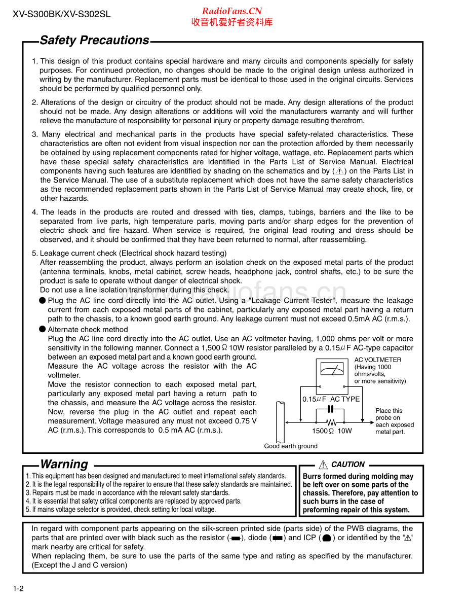 JVC-XVS302SL-cd-sm 维修电路原理图.pdf_第2页