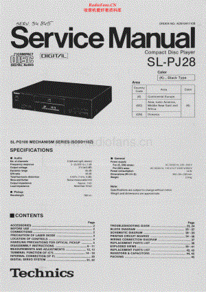 Technics-SLPJ28-cd-sm(1) 维修电路原理图.pdf