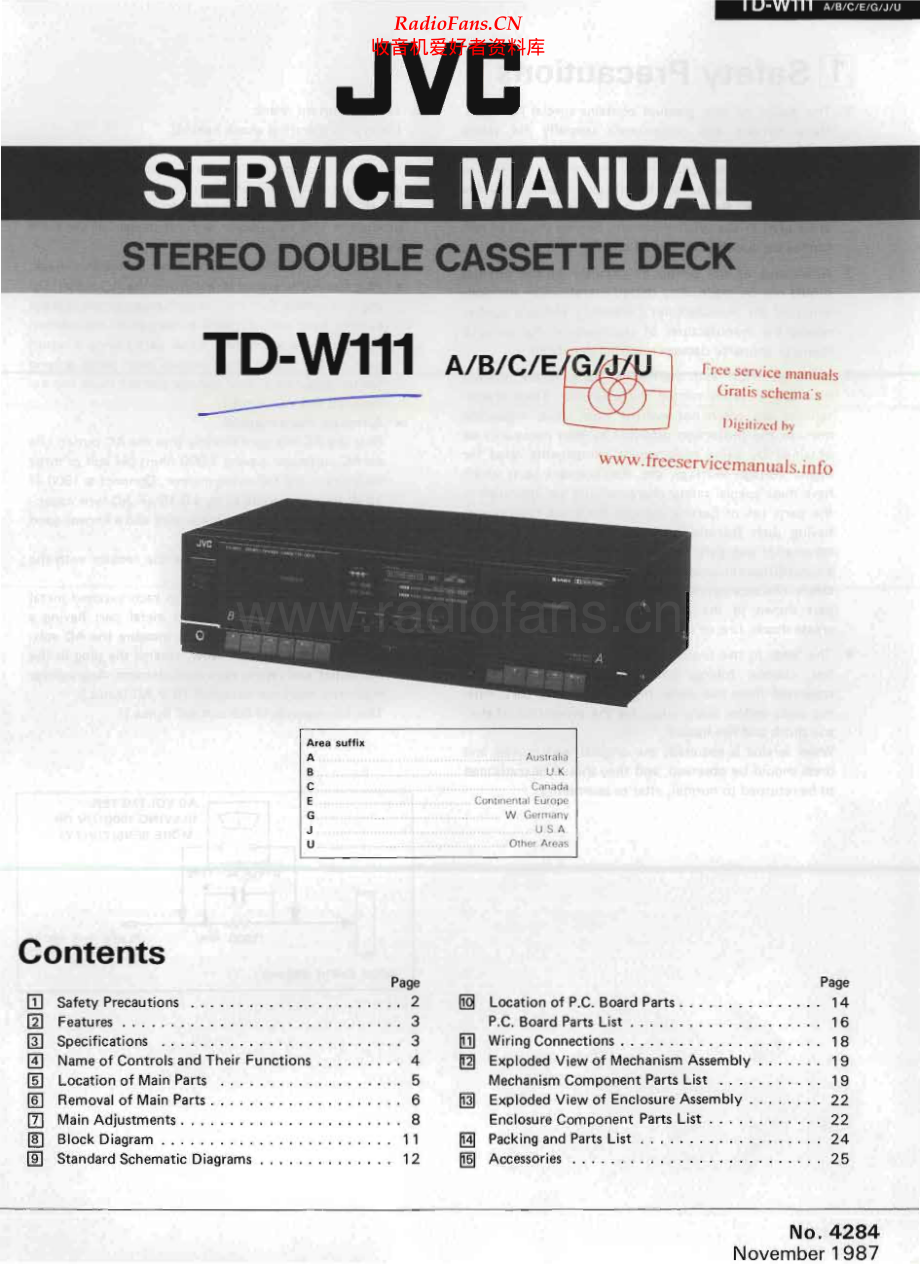 JVC-TDW111-tape-sm 维修电路原理图.pdf_第1页