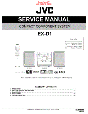 JVC-EXD1-cs-sm 维修电路原理图.pdf