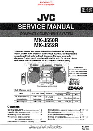 JVC-MXJ552R-cs-sm 维修电路原理图.pdf