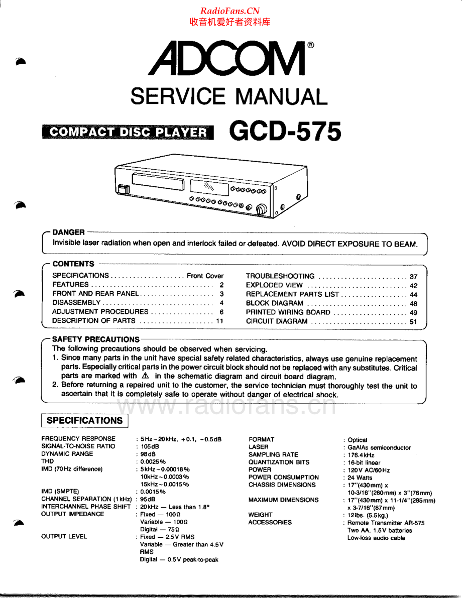 Adcom-GDC575-cd-sm维修电路原理图.pdf_第2页