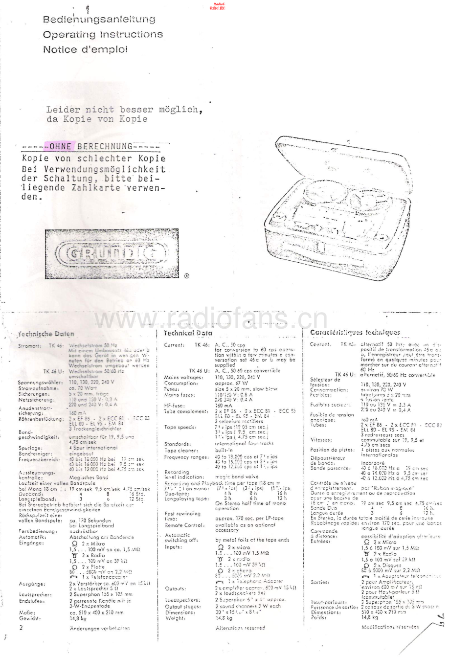 Grundig-TK47-tape-sm维修电路原理图.pdf_第2页