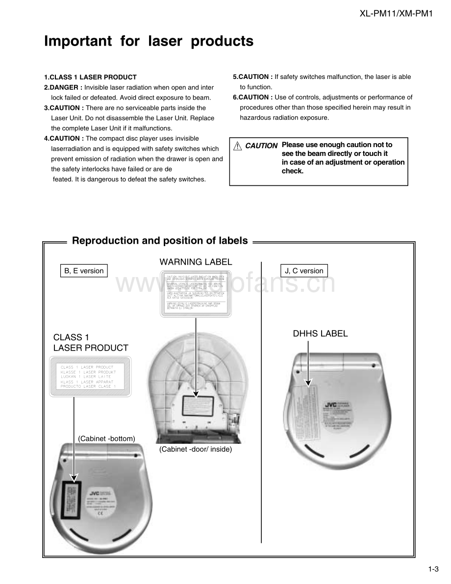 JVC-XLPM11-cd-sm 维修电路原理图.pdf_第3页