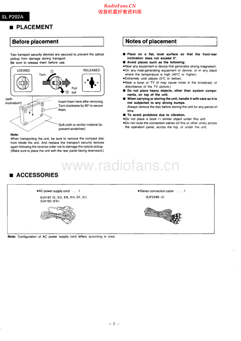 Technics-SLP202A-cd-sm 维修电路原理图.pdf_第2页