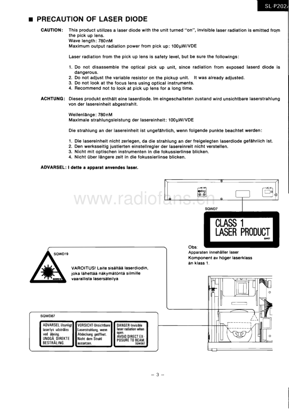 Technics-SLP202A-cd-sm 维修电路原理图.pdf_第3页