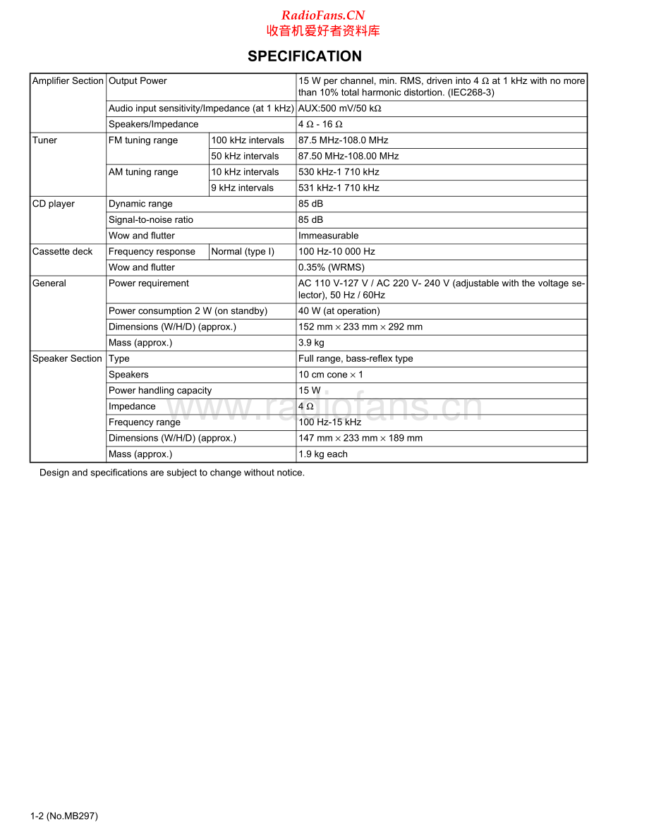 JVC-UXH300-cs-sm 维修电路原理图.pdf_第2页