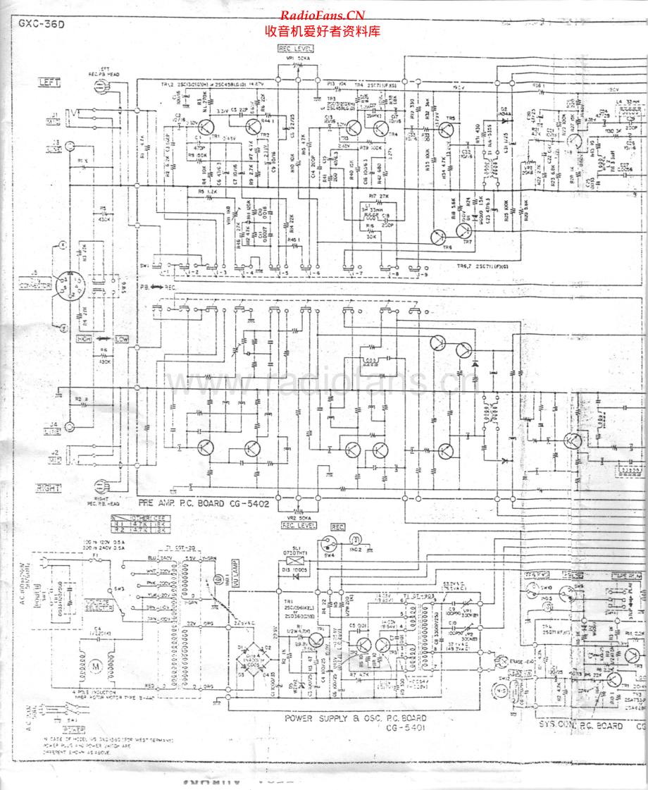 Akai-GXC36D-tape-sch维修电路原理图.pdf_第1页