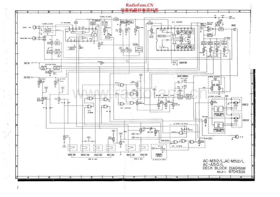 Akai-ACM312L-tape-sch维修电路原理图.pdf_第1页