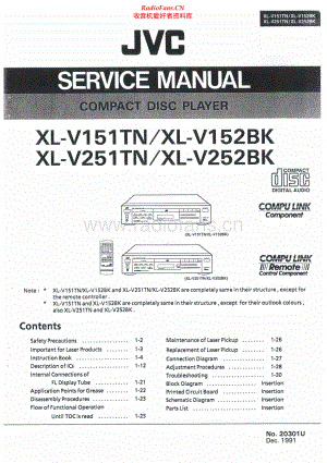 JVC-XLV151TN-cd-sm 维修电路原理图.pdf