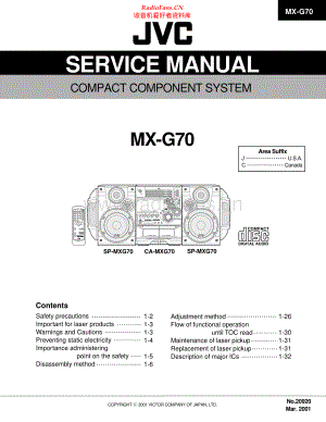 JVC-MXG70-cs-sm 维修电路原理图.pdf
