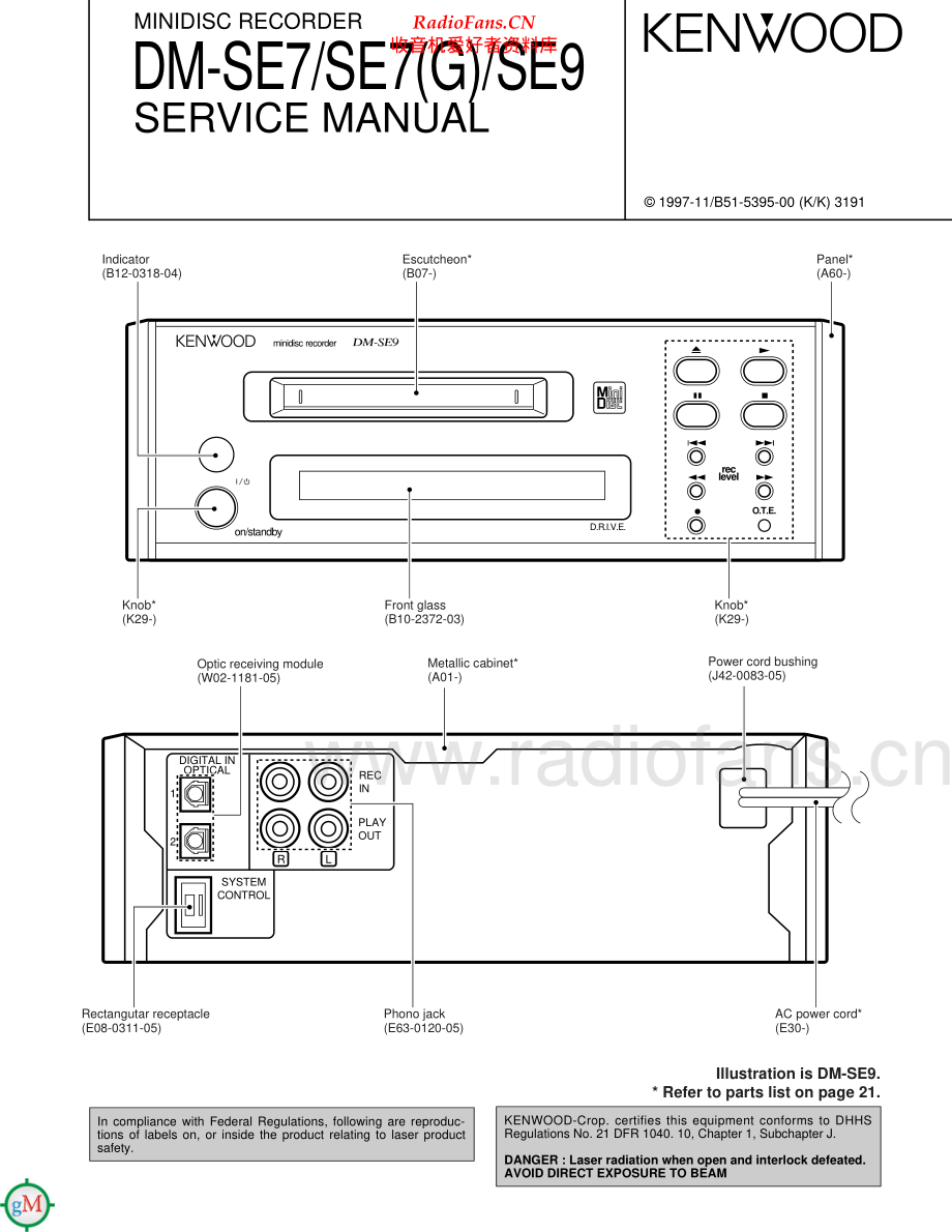 Kenwood-DMSE7-md-sm 维修电路原理图.pdf_第1页