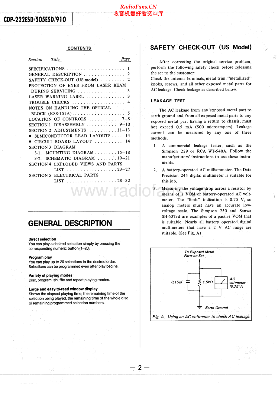 Sony-CDP222ESD-cd-sm 维修电路原理图.pdf_第2页