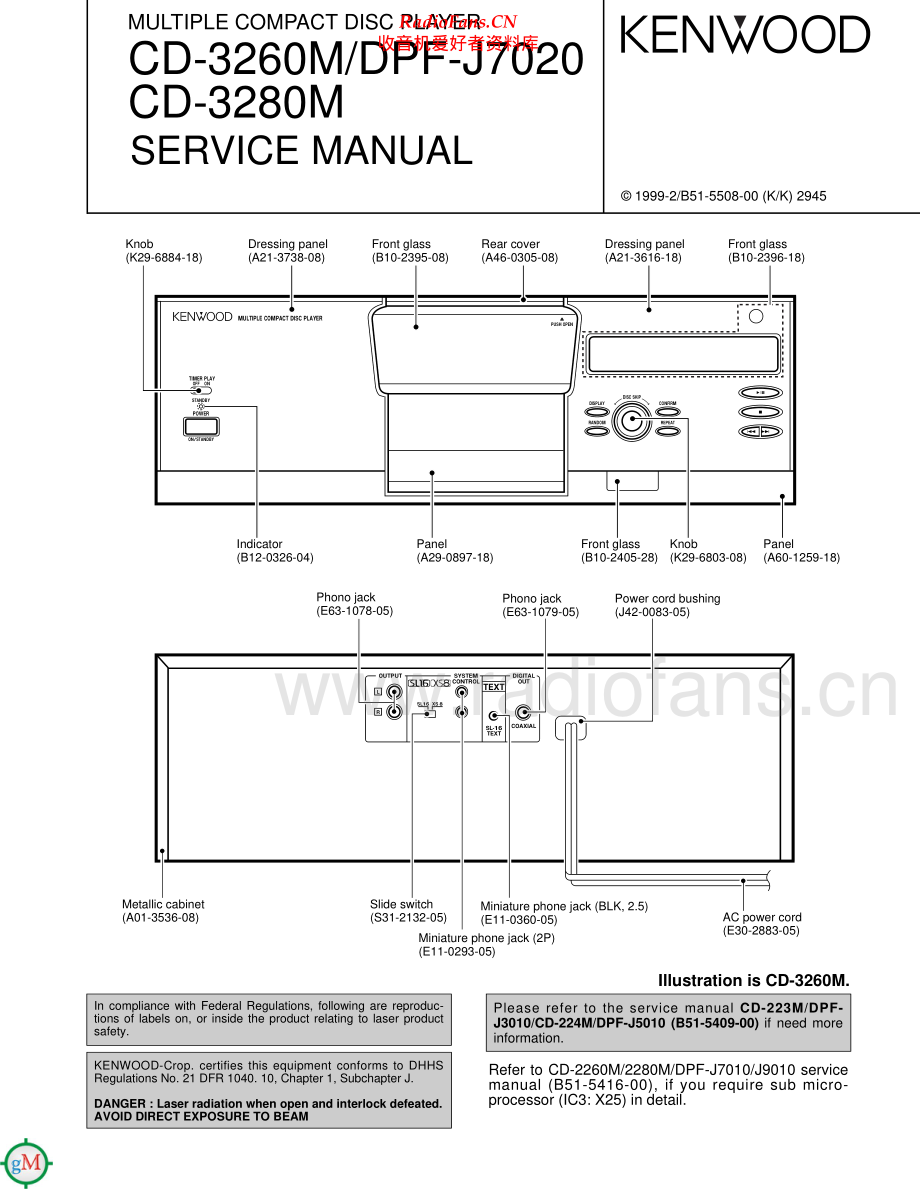 Kenwood-DPFJ7020-cd-sm 维修电路原理图.pdf_第1页