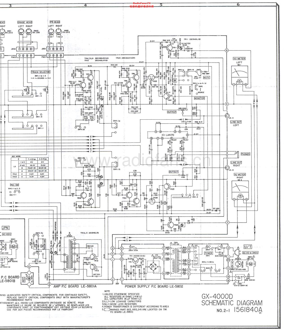 Akai-GX4000DB-tape-sch维修电路原理图.pdf_第1页