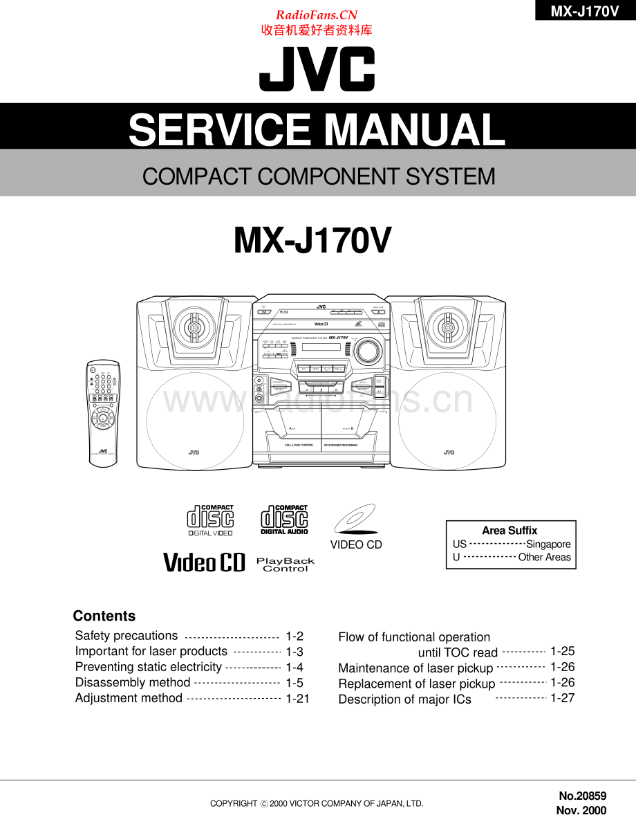 JVC-MXJ170V-cs-sm 维修电路原理图.pdf_第1页