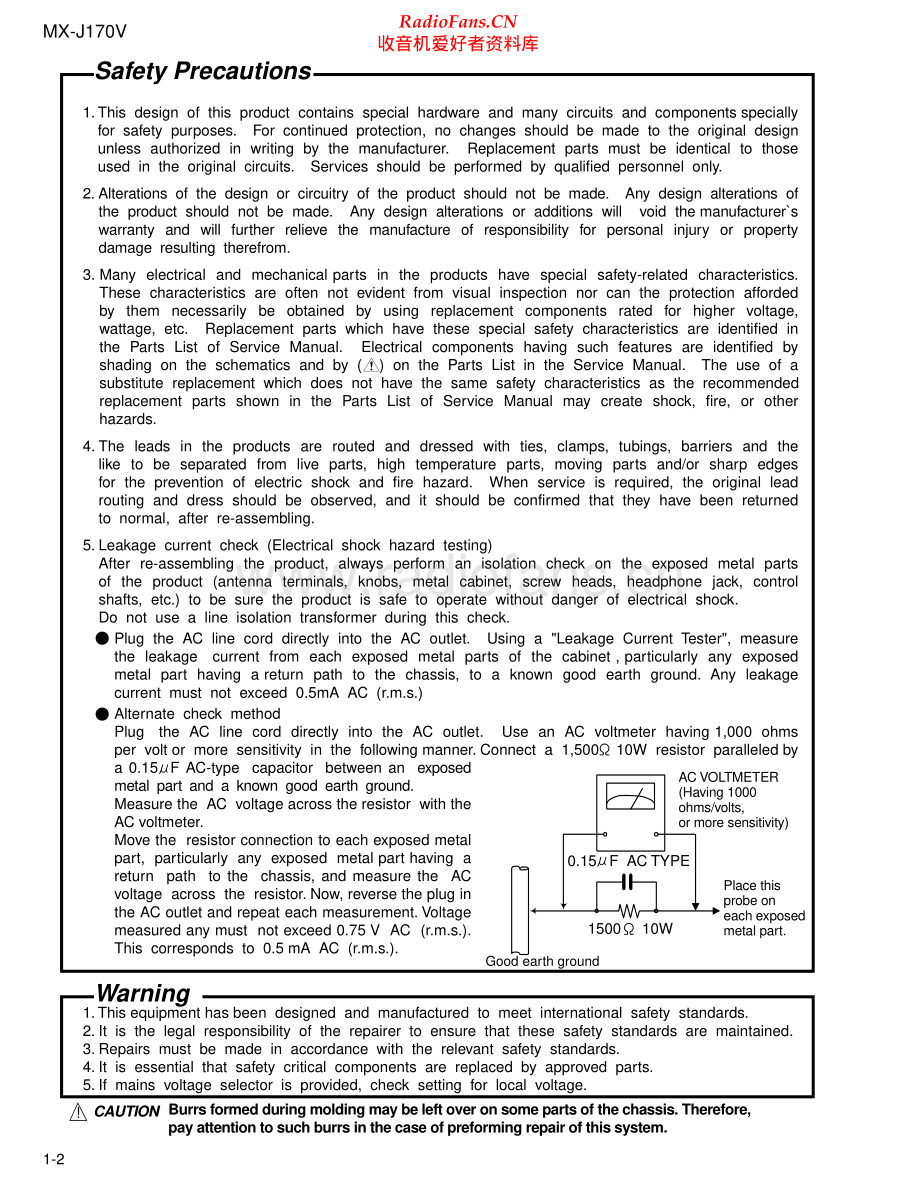 JVC-MXJ170V-cs-sm 维修电路原理图.pdf_第2页