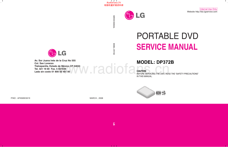 LG-DP372B-dvd-sm 维修电路原理图.pdf_第1页