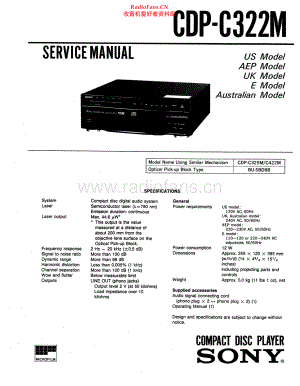 Sony-CDPC322M-cd-sm 维修电路原理图.pdf