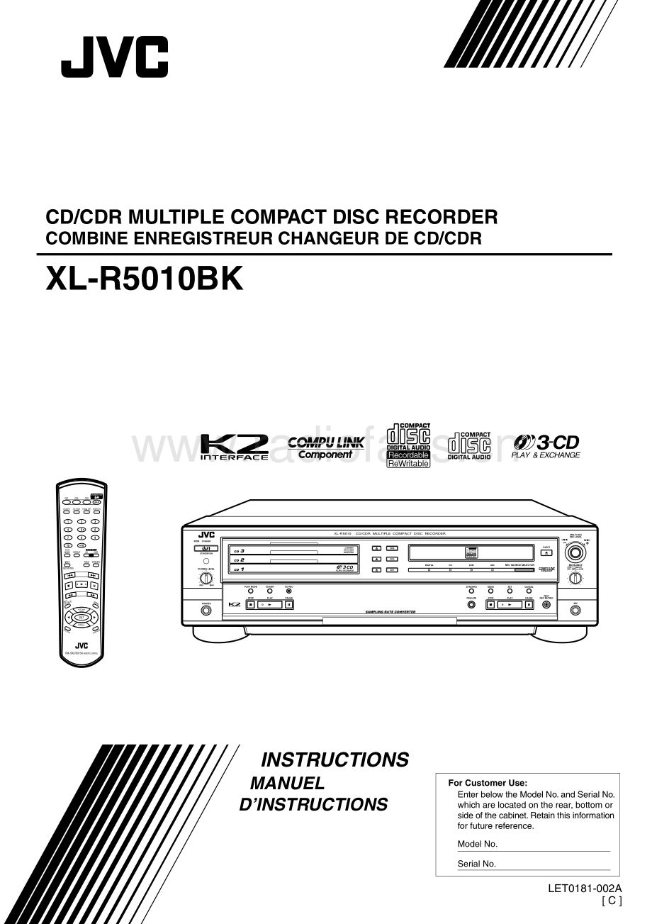 JVC-XLR5010BK-cd-sm 维修电路原理图.pdf_第3页