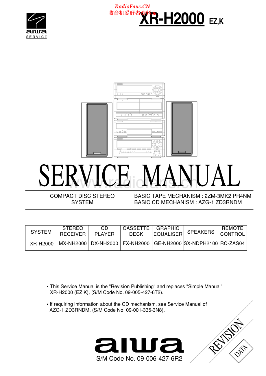 Aiwa-XRH2000-cs-sm维修电路原理图.pdf_第1页