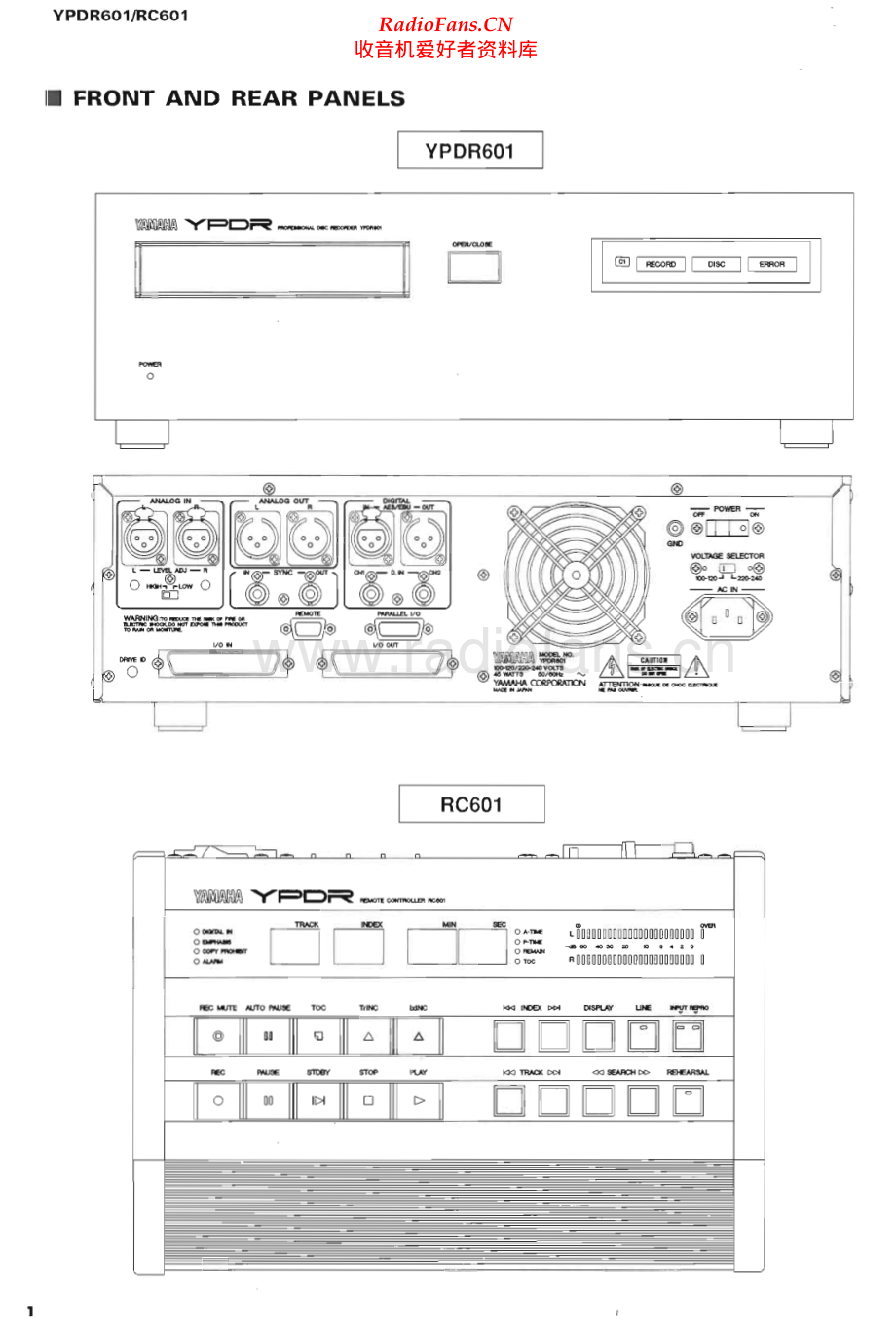 Yamaha-RC601-cdr-sm 维修电路原理图.pdf_第2页