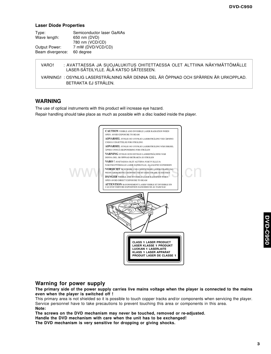 Yamaha-DVDC950-dvd-sm 维修电路原理图.pdf_第3页