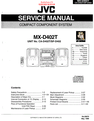 JVC-MXD402T-cs-sm 维修电路原理图.pdf
