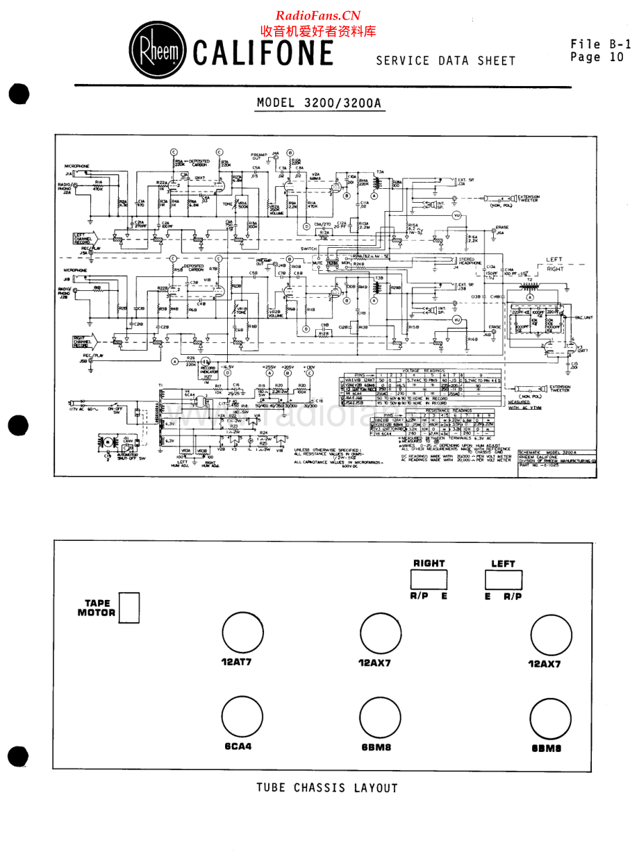 Califone-3200-tape-sch维修电路原理图.pdf_第1页